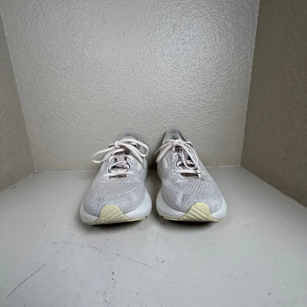 Brooks Women Glycerin 22 Running Cushioning Athletic Shoes Off White Sz 8.5